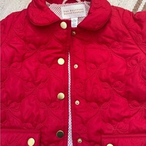 The Beaufort Bonnet Company Girls' Quilted Red Jacket